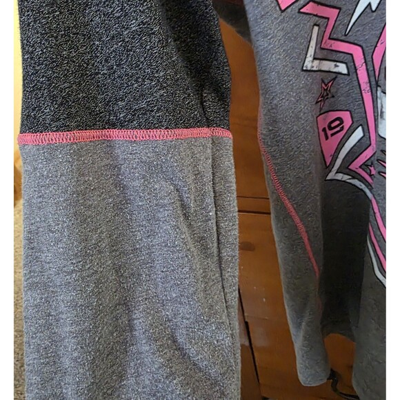 American Fighter Size Medium Premium Athletics Grey And Pink 3/4 Sleeve Tee - Picture 2 of 8